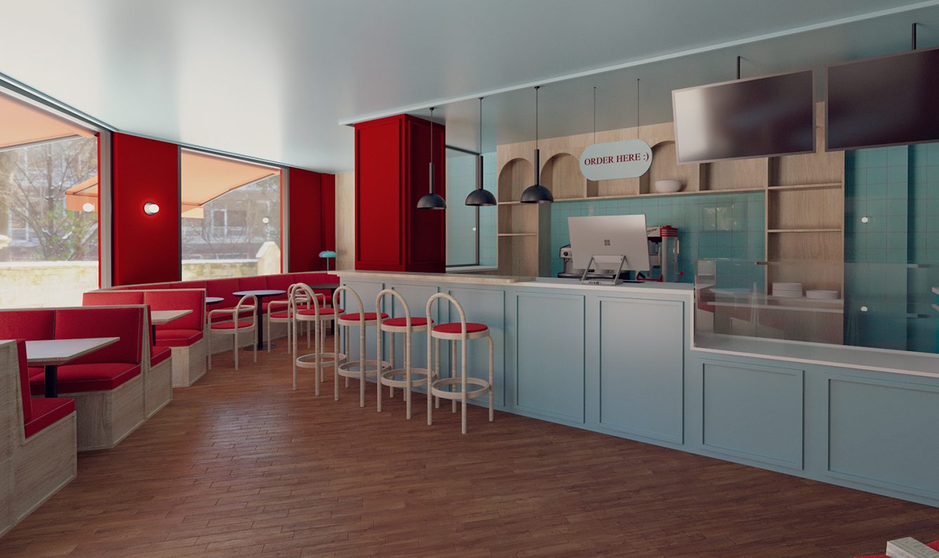 Diseño hamburguesería Raymonds