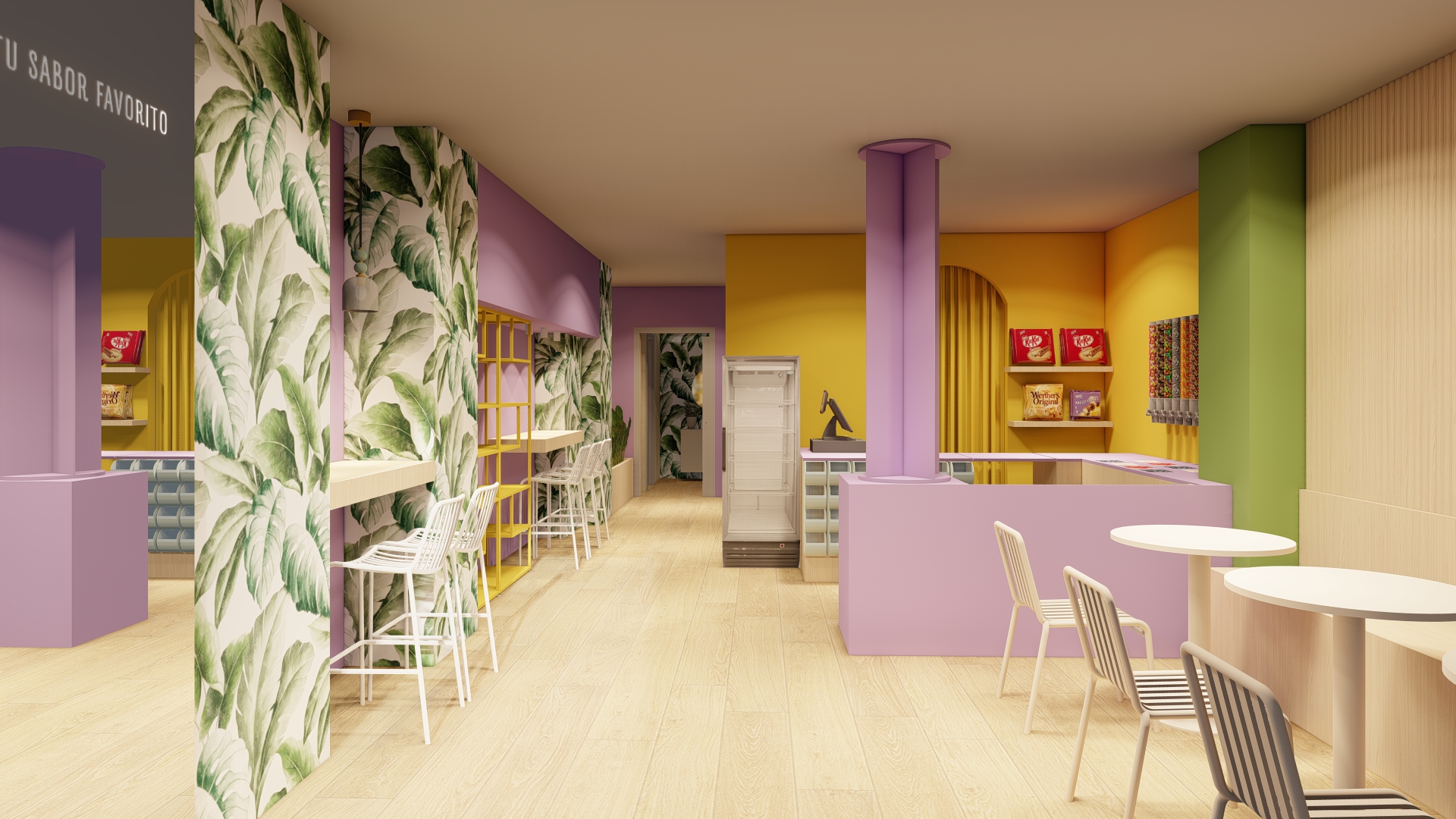 Interiorismo hostelería Açaí