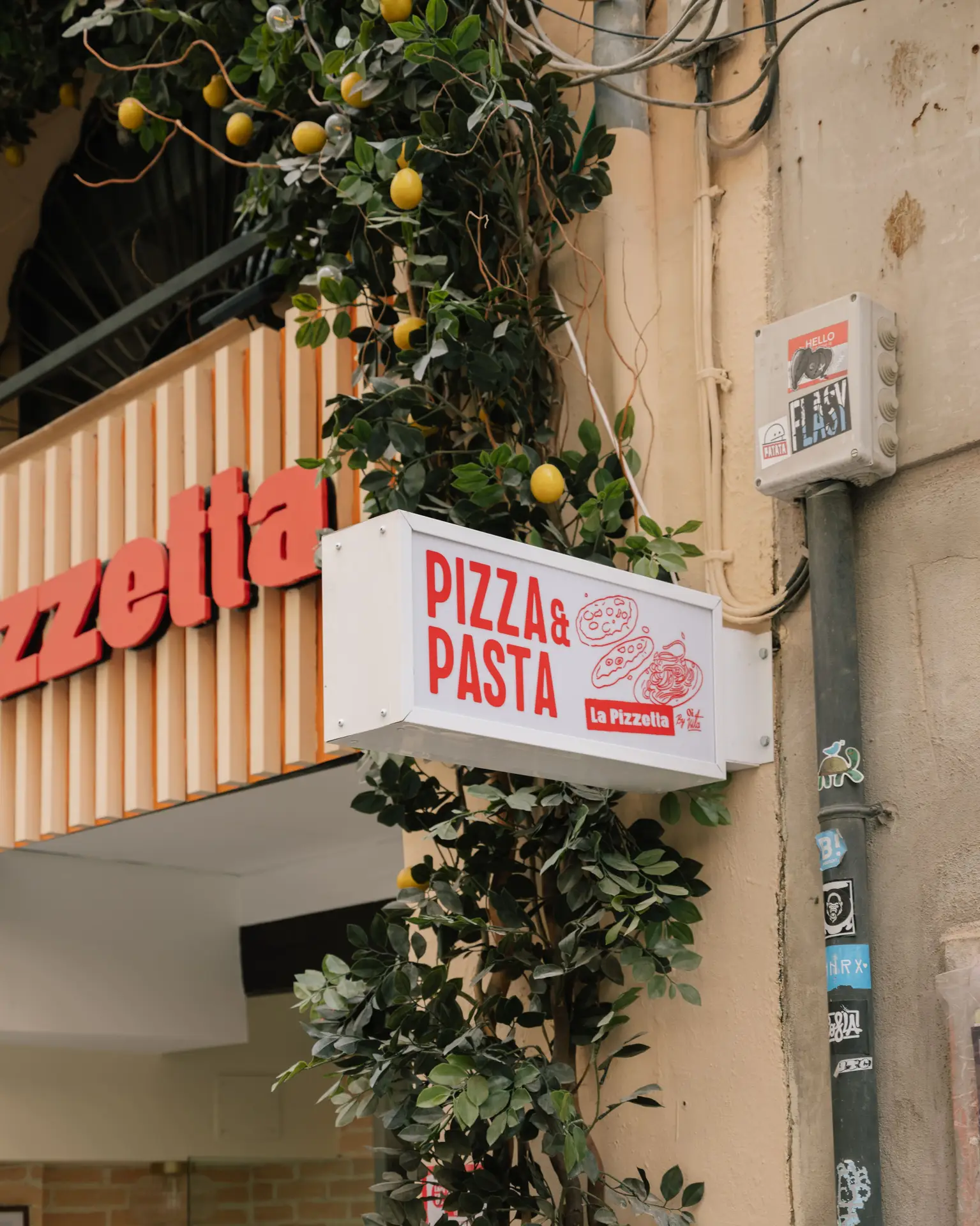 LA PIZZETTA letrero